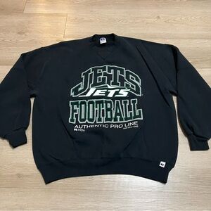 Vintage Russell Athletic New York Jets NFL Logo Sweater Size XL